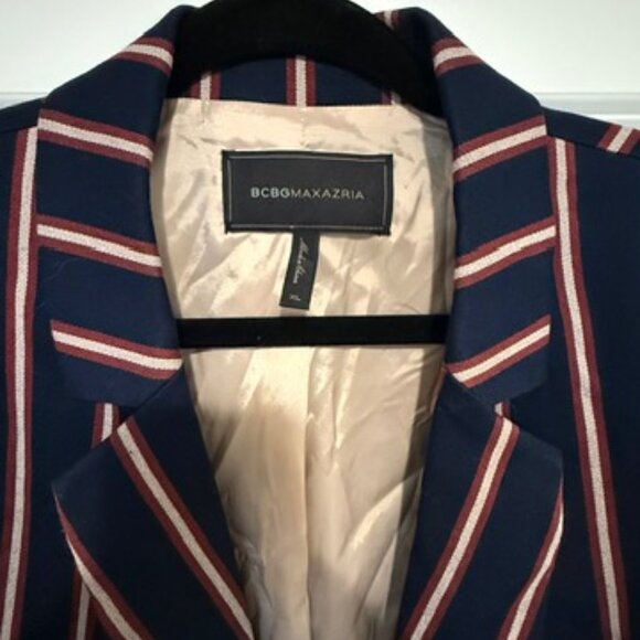 BCBGMaxAzria Pin Striped Long Blazer - size XL - Picture 4 of 4